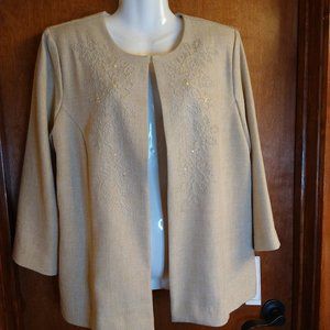 Alfred Dunner Womens Jacket La Dolce Vita Size 14  New With Tags